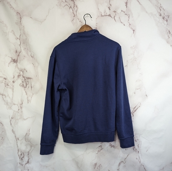 Alaskan Airlines Sweater Mens Medium Blue Employee Uniform Zip Alaska - Picture 5 of 10